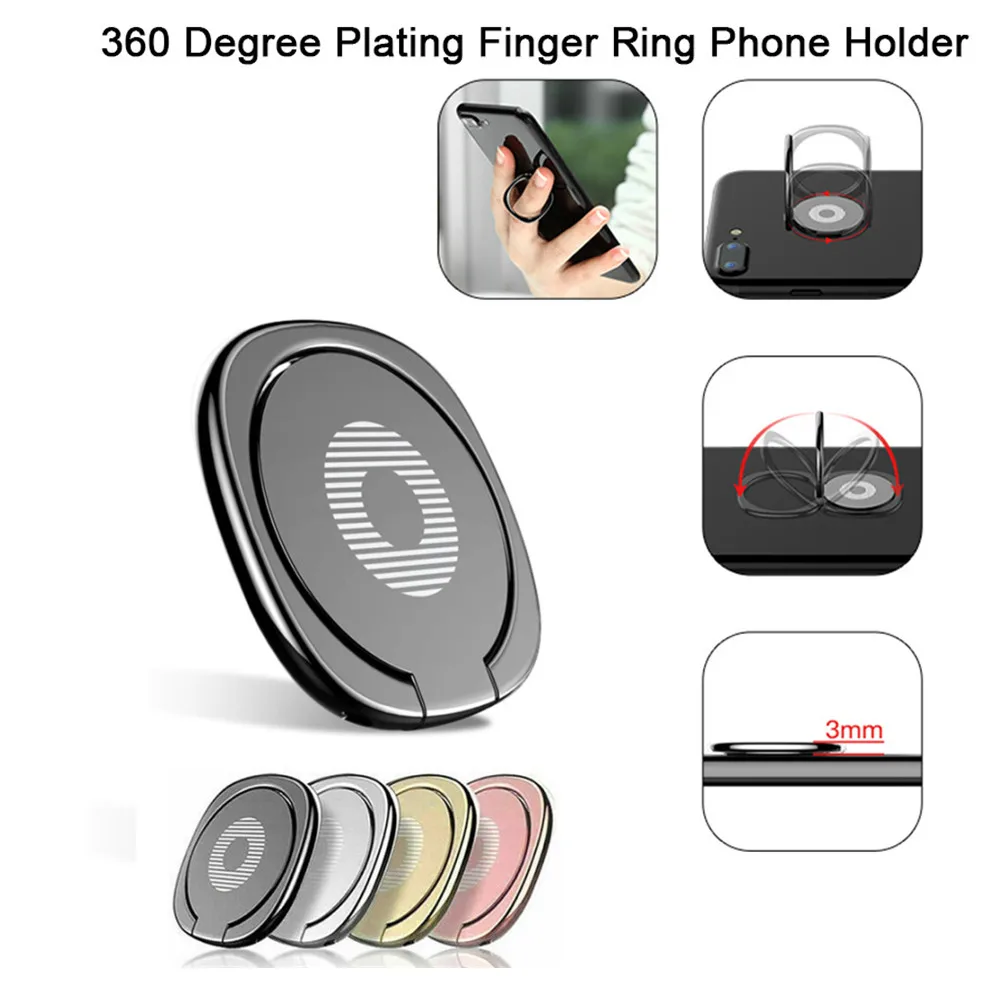 Pop Socket Grip - 360° Rotating Finger Ring Holder Phone