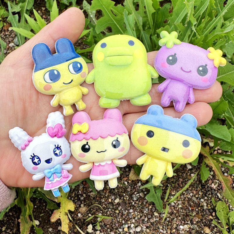 Phone Accessories Diy - 45mm Cartoon Tamagotchi double-sided printed hollow
