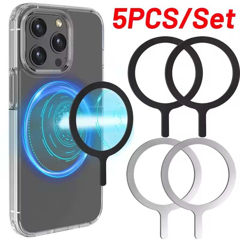 Phone Ring Holder - 5-1pcs Sticker Ring For Magsafe Wireless