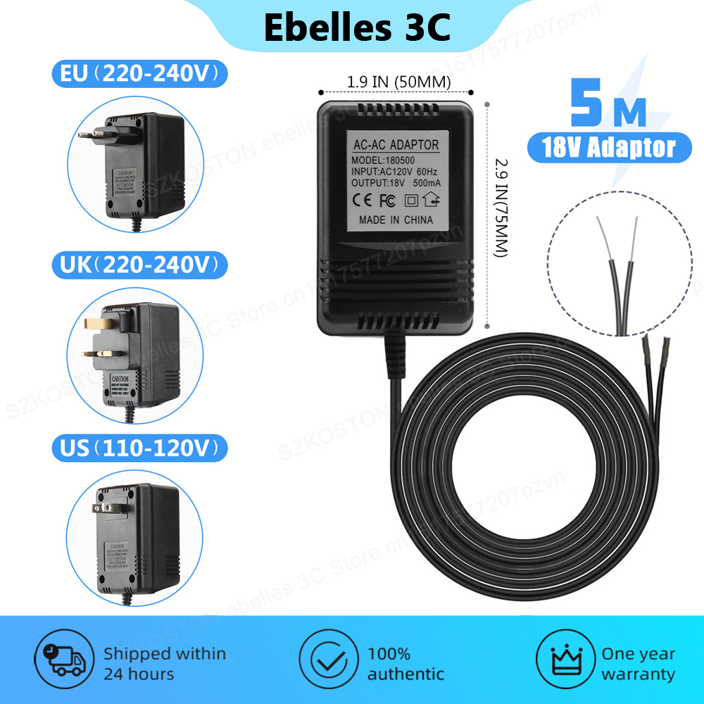 Phone Accessories Uk - 18V AC Transformer Charger for Ring