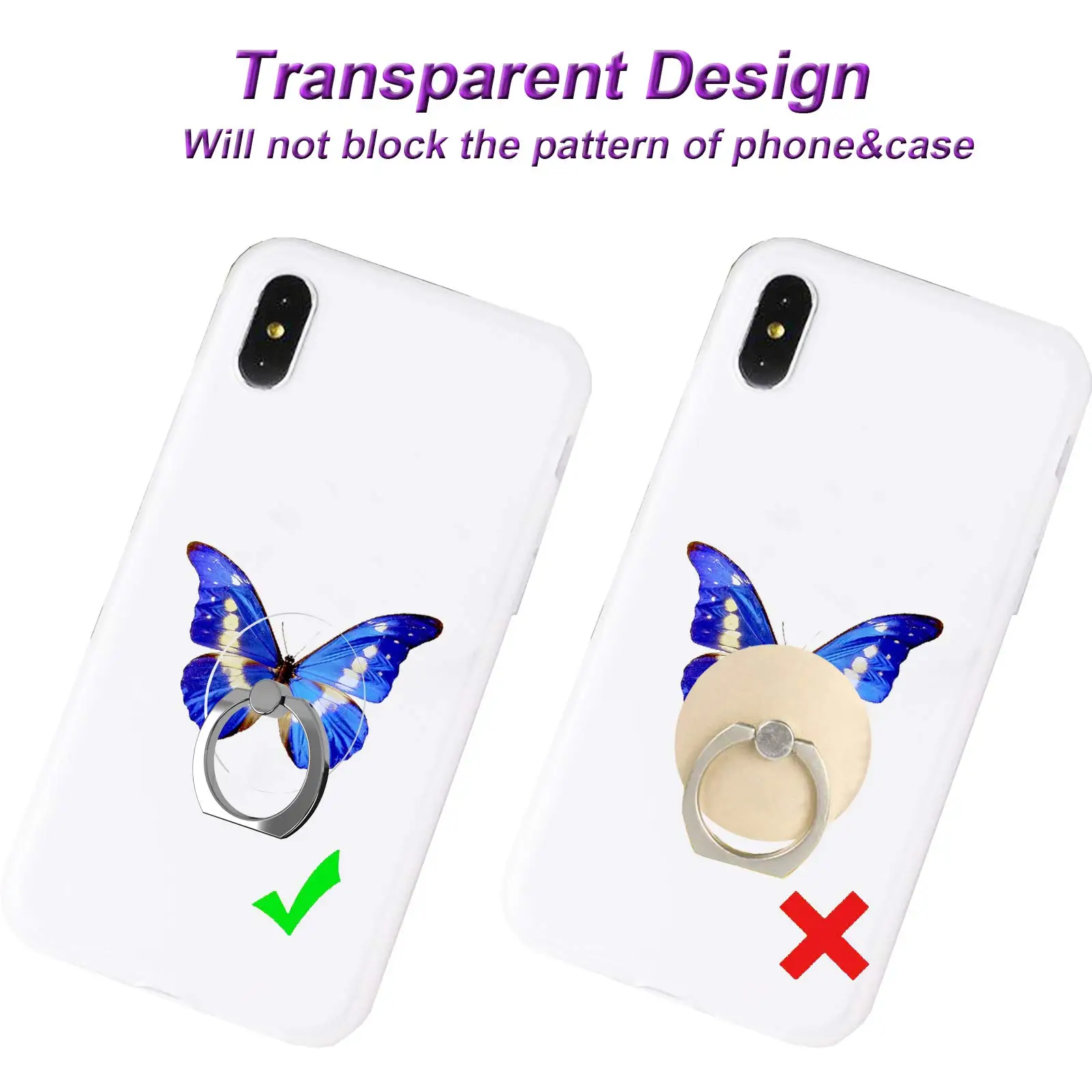 Transparent Mobile Phone Ring  - огляд і ціна Pop Socket Grip