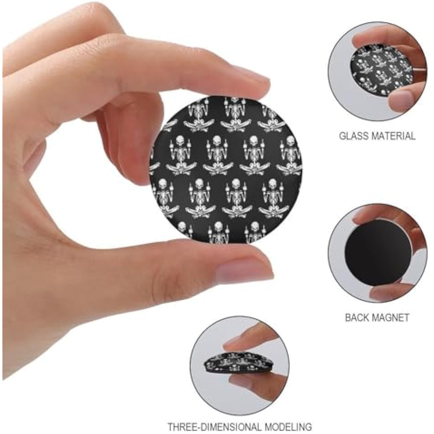 Meditation Skeleton Middle Fin - огляд і ціна Pop Socket Grip