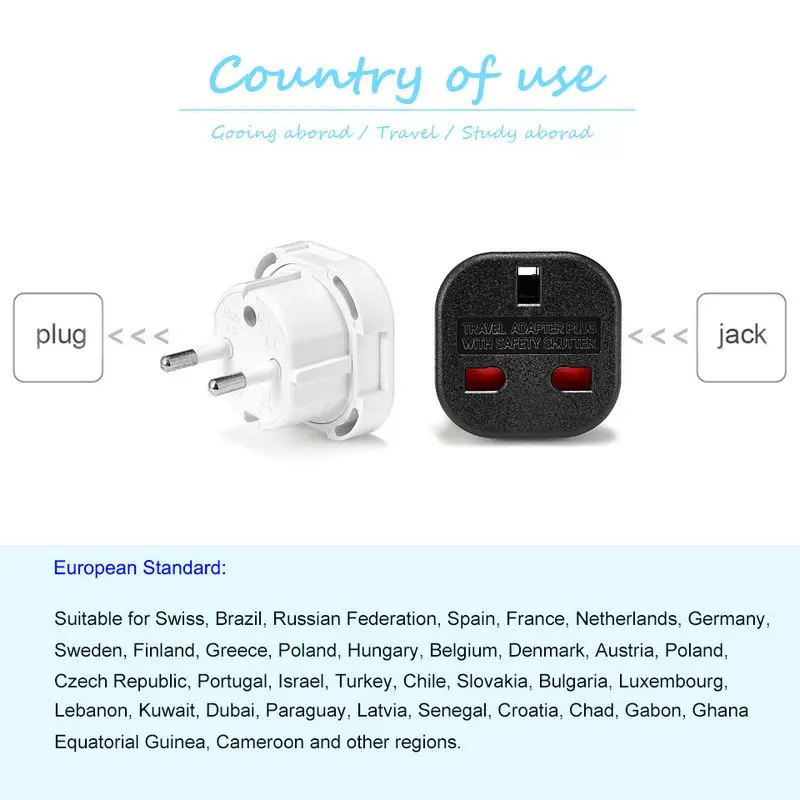 UK To EU Euro Electric Travel  - огляд і ціна Phone Accessories Uk