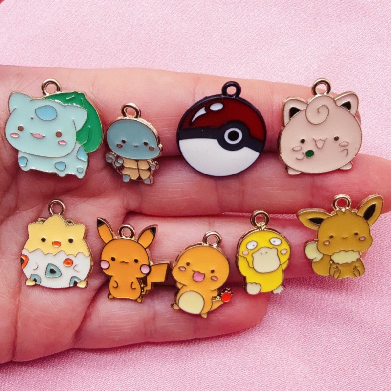 10pcs Cartoon Drip Oil Jewelry - огляд і ціна Phone Accessories Diy