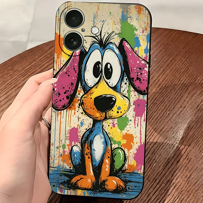 Graffiti Colored Puppy TPU Pho - огляд і ціна Phone Accessories List