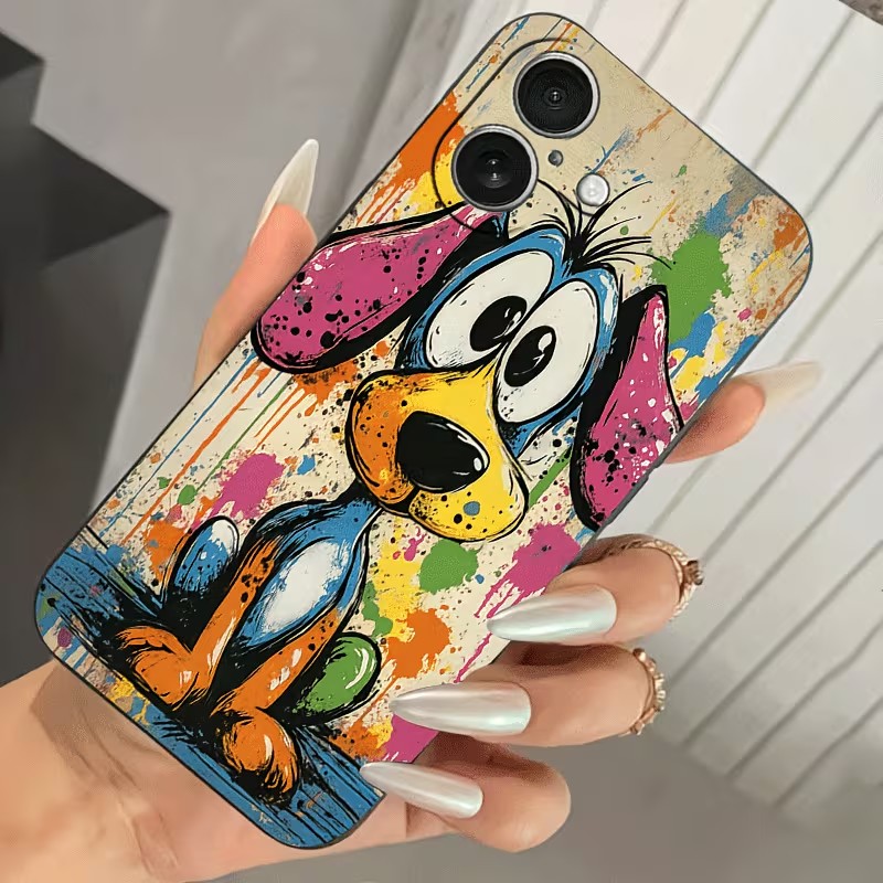 Graffiti Colored Puppy TPU Pho - огляд і ціна Phone Accessories List