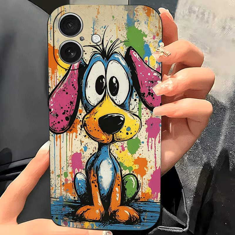 Graffiti Colored Puppy TPU Pho - огляд і ціна Phone Accessories List