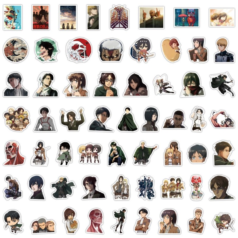 60Pcs Attack on Titan Anime St - огляд і ціна Phone Accessories Diy
