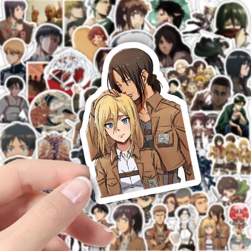 60Pcs Attack on Titan Anime St - огляд і ціна Phone Accessories Diy