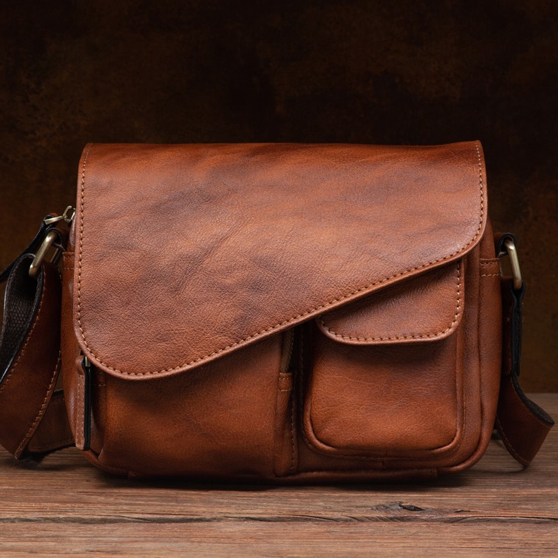 Men's Stylish Leather Shoulder - огляд і ціна Phone Accessories In China