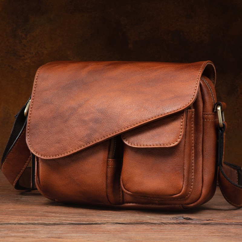 Men's Stylish Leather Shoulder - огляд і ціна Phone Accessories In China