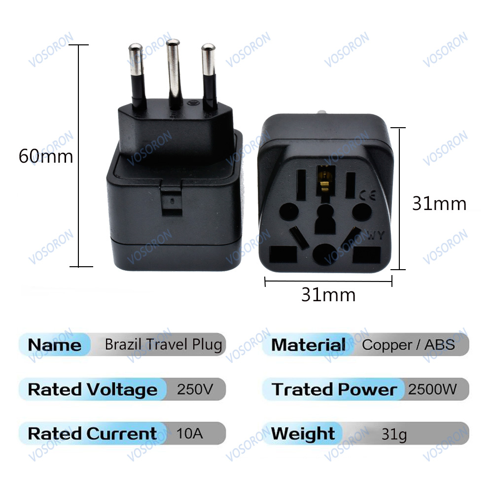 Universal Brazil Plug Adapter  - огляд і ціна Phone Accessories Uk