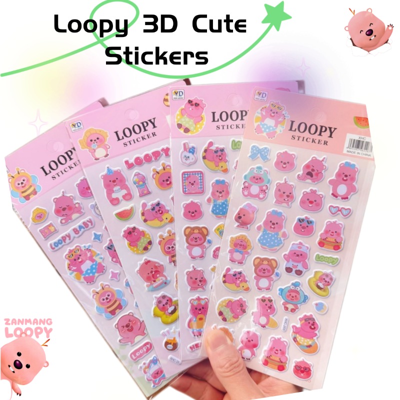 New Pororo Anime Cute Loopy 3D - огляд і ціна Phone Accessories Diy